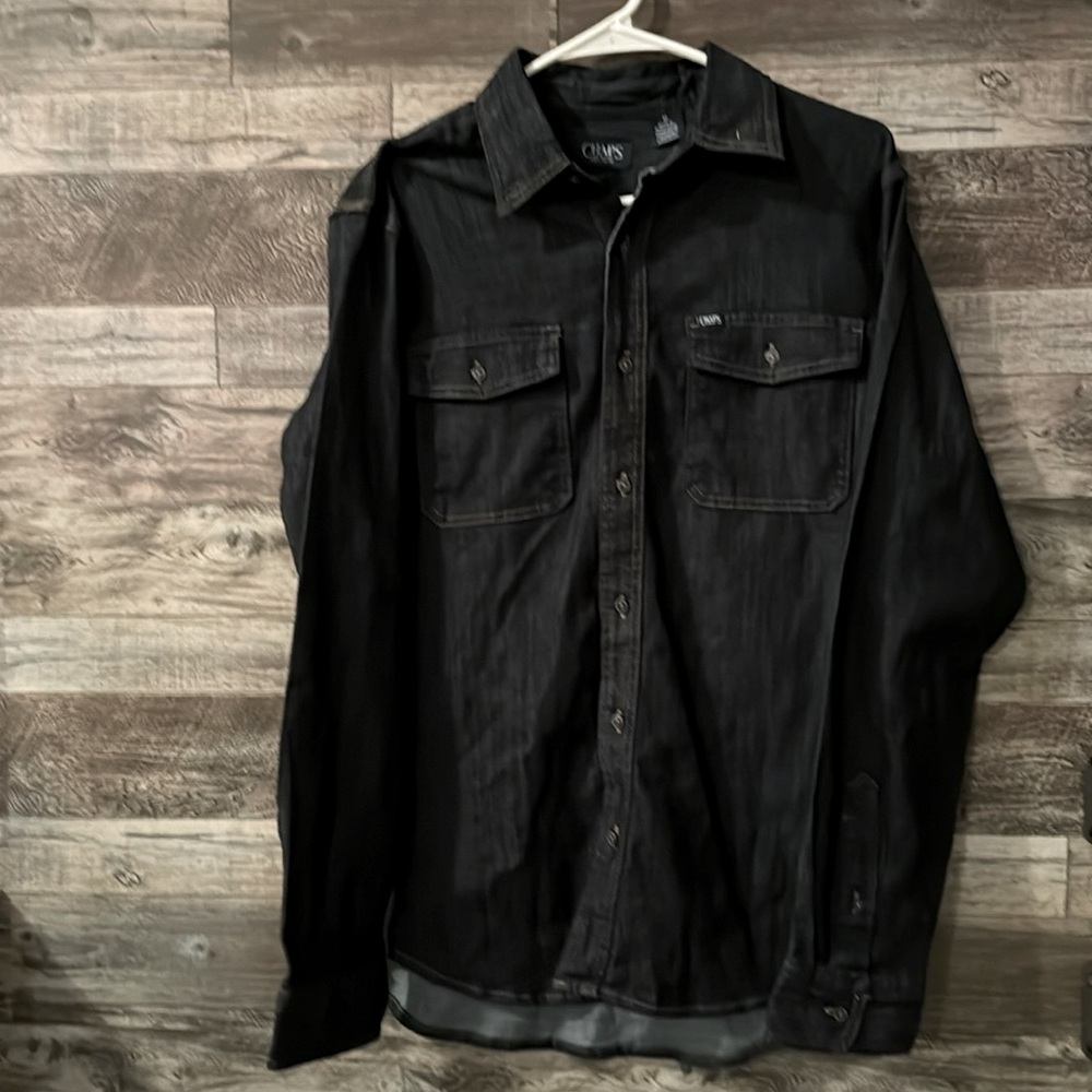 Men’s Chaps Denim Long Sleeve Button Down